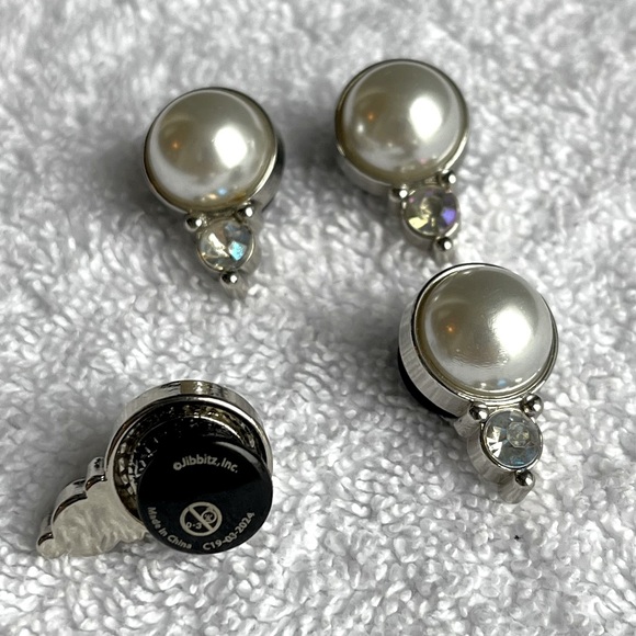 CROCS Accessories - Crocs Jibbitz Silver and Pearl Four Pack